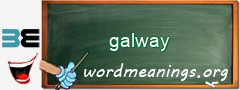 WordMeaning blackboard for galway